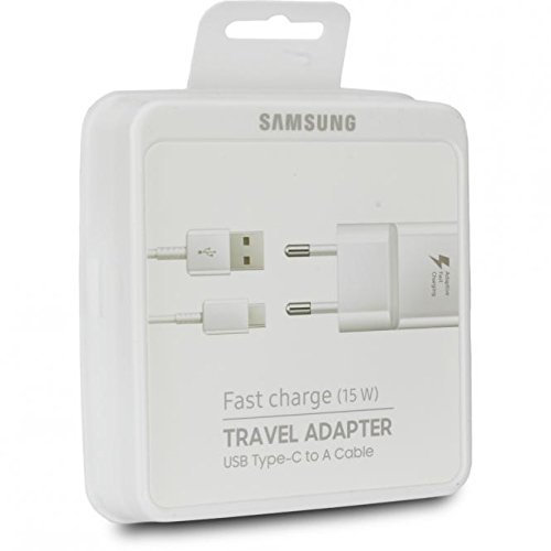 Alimentatore Samsung Originale Type C Fast Charge Quick Note 8 S8 A3 A5 A7 2017 Plus + Carica Ricarica Veloce 15W EP-TA20EWECGWW