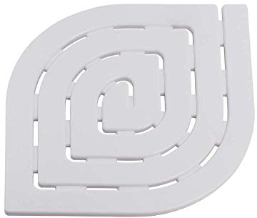 Gedy spirale Pedana per piatto doccia, Bianco, 55 x 55