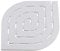 Gedy spirale Pedana per piatto doccia, Bianco, 55 x 55