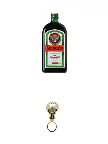 Jägermeister aus Deutschland 0,7 Liter + Jägermeister Flaschenöffner als Schlüsselanhänger 1 Stück
