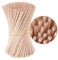 300pcs Palillos de Madera Redondos 15cm Varillas Madera Natural Palitos para Manualidades DIY Proyectos Artesanías Modelo de Construcción Juegos Educativos (Diá: 3mm)