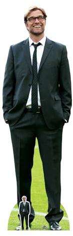 Star Cutouts CS791 Jurgen Klopp Lifesize Cardboard Cutout with Mini – Football Manager Display, Party Decoration & Fan Gift