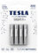 TESLA BATTERIES SILVER+ AAA Maximum Power Alkaline Batteries, 10- Year Shelf Life, A Long-lasting Battery Life, Leak-free, LR03, 4 count [Pack of 1]
