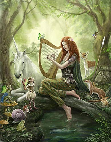 WYTTT Puzzle 1500 Teile Erwachsene Puzzle Holzpuzzle Klassisches 3D Puzzle Feen Und Elfen Und Einhörner DIY Moderne Kunst Hauptdekor 87X57Cm