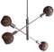 BRILONER Design Decken Hänge Lampe Wohn Zimmer Papier Geflecht Kugel Leuchte verstellbar 4814-042