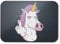 BLAK TEE Angry Unicorn Finger Mouse Pad 18 x 22 cm in 3 Colours Black