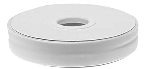 20m Schrägband Polycotton unifarben 20mm breit gefalzt Einfassband Farbwahl, Farbe:weiß