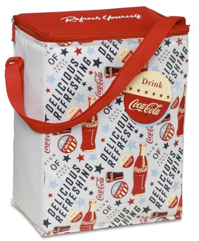 Coca-Cola Fresh 15 Bolsa refrigeradora, 15 L, diseño Picnic, Ocio y Aperitivos