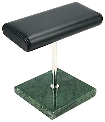 joyMerit PU Leder Marmor Base Uhrenständer für Alle Uhren - Grün Silber