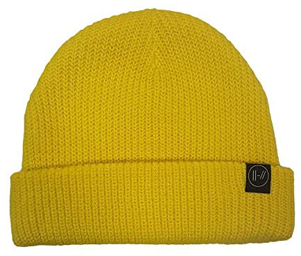 Twenty One Pilots Mütze Beanie Double Bars Band Logo Nue offiziell Gelb One Size