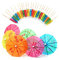 Paquet de 50 parapluies cocktail en papier mélangé Parasols pour fêtes Boissons tropicales Étiquette de fruits Cocktail de vin Accessoires Accueil Accessoires Portable et utile