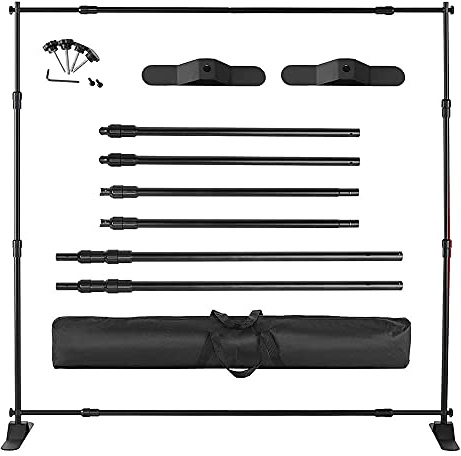 BackDrop Stand Kit, Heavy Duty Back Drop Stand For Photography, AA Printers Banner Stand (8x10)