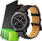 22mm Armband für Samsung Galaxy Watch 46mm, Lederarmband Ersatz für Samsung Galaxy Watch 3 45mm Armband kompatibel mit Samsung Gear S3 Frontier/Classic