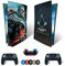 MaD Vision® Extra-Haltbares Skin-Set aus Vinyl für PS5 Disc + 5 Paar Aiming Rings | Kratzfestes Aufkleber-Set für Playstation 5 + 2 Controllers – für Assassin's Creed Valhalla Design