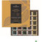 Coffret VALRHONA Les initiés 50 carrés de chocolats noir et lait