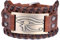 SIPURIS Ägyptisches Auge des Horus-Armbands für Herren, nordisches Wikinger-Gothic-Lederarmband, Vintage-Talisman, heidnischer Schmuck für Damen und Teenager, kein Edelstein, 10.63 inches, Edelstahl,