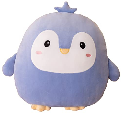 TONGSONG 40 cm Kuscheliges Weiches Pinguin-Plüschkissen - Niedliches Violettes Stofftier Mit Krone - Plüschtier Geschenk für Kinder