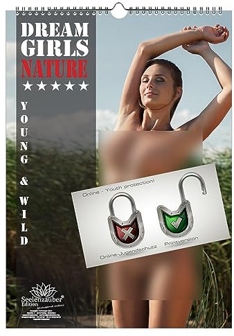 Sexy Nature Girls DIN A3 Immerwährender Kalender Erotik Wald Natur - Seelenzauber