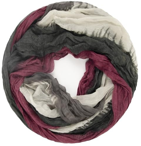 Gloop Damen Schal leichter Loop schal Schlauchschal Tuch mit Farbverlauf Viele Farben
