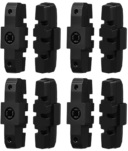 Bremsbeläge für Magura 4 Paare Magura HS Hohe Bremskraft im Alltag Langlebiger Bremsbelag schwarz Geräuscharme Bremsschuhe Kompatibel für Magura HS Bremsen wie Magura HS11 HS22 HS33 UVM