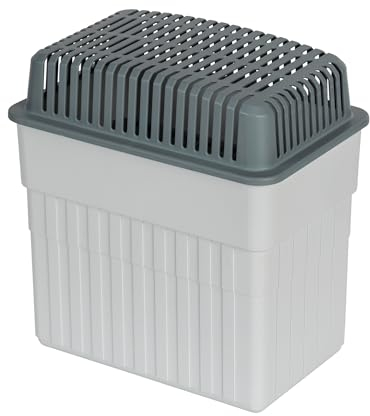 WENKO Luftentfeuchter ohne Strom [Reduziert Schimmel & Gerüche] Entfeuchter Wohnung inkl. 2kg Granulatblock - Nachfüllbarer Raumentfeuchter ohne Strom - Auffangschale für Feuchtigkeit, Lufttrockner