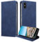 BoxTii Handyhülle für iPhone X/iPhone XS Hülle, Lederhülle Brieftasche Klappbar Magnet Klapphülle Standfunktion Schutzhülle für iPhone X/iPhone XS, Blau