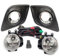 BAKUGO 1 Set Halogen Nebels Chein Werfer Montage Front Nebels Chein Werfer Abdeckung Kühlergrill Verkabelung Für Toyota Hilux Revo 2015 2016 2017-L-ED Set