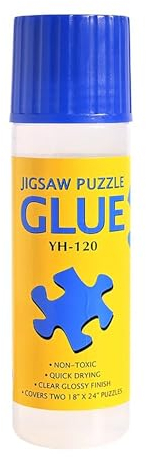 AQSQWQ Puzzle Glue Jigsaw Puzzle Saver Glue for 2000 Pieces, 120ML Jigsaw Puzzle Adhesive Glue, Non-Toxic and Quick Dry Puzzle Sealer