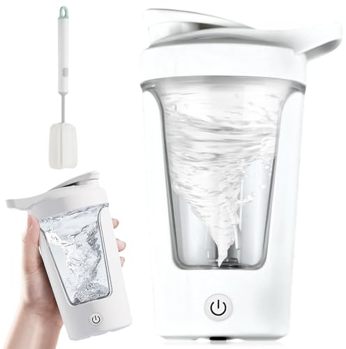 Vaileal Shaker Elektrisch: 450ML Automatischer Protein Mixer, Shaker Proteinshake USB Wiederaufladbar, Protein Mixer Shaker für Proteinshake, Elektrischer Eiweiß Shaker, BPA
