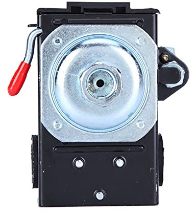 Druckschalter-Steuerventil, Einzelanschluss-Anschluss, 95–125 Psi, 20 A, Einzelanschluss-Anschluss, Verteiler-Druckschalter-Ersatz für Luftkompressor