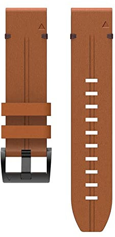 JUANZD Cinturino in pelle da 22 mm compatibile con Garmin Forerunner 955 Solar 945 LTE 745 935 Smartwatch Strap Watchband Bracelet Accessories(Brown,QuickFit 22mm)