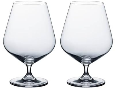 Ravenhead Kings Set of 2 Brandy Glasses 630ml | Elegant 63cl Brandy & Cognac Glass Set for Dining & Entertaining, Durable & Dishwasher Safe