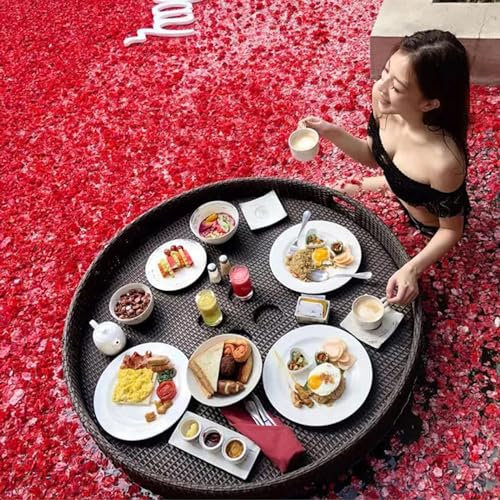 bttllke Bandeja Flotante para Piscina Bandeja Flotante para Piscina Bandeja Flotante, Bandeja Flotante para Piscina, Bandejas flotantes para Servir, Flotadores para Piscina