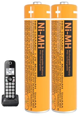 550mah NI-MH Akku AAA für Gigaset Mobilteile, 550mAh Akku AAA für Telefon, 1,2 V Batterien Wiederaufladbar für Panosonic schnurlose Telefone, 4 Stück