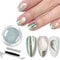 BORN PRETTY Chrome Nail Powder Magnetic Mirror Effect Powder for Nails High Gloss Green Pure Metallic Nail Glitter Manicure Pigments for Nail Art DIY Salon