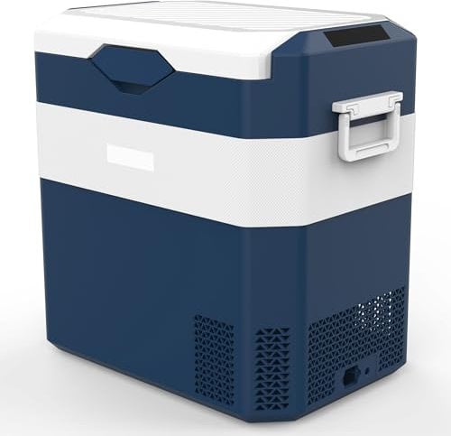 BINGI Kompressor Kühlbox 42L Tragbarer Auto-Kühlschrank 12/24V DC und 230V AC Mini Gefrierschrank für Auto, LKW, Camping, Wohnmobil und Zuhause (15℃ bis -18℃)