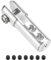 QUARKZMAN 1 Stück Metall-Clevis M2 Gewinde Aluminiumlegierung Clevis Servo Horn Zugstange Chuck Verbinder mit Schrauben für RC Flugzeug Auto Hubschrauber Modell Ersatzteile, Silber