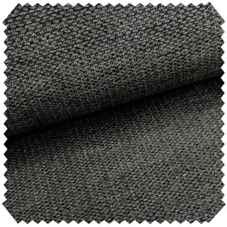 novely® MUDAU SOFT Samtweicher Chenille-Polsterstoff - Melierter Möbelstoff - Grober Struktur-Stoff - Mélange Meterware 1lfm Farbe: 18 Anthrazit