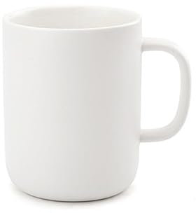 TREEWOO Taza de Café de Cerámica Noble Minimalista Apta para Microondas y Lavavajillas 330 Ml Taza de Té Leche Para la Familia Amigos Padre Regalo del Día de la Madre (Blanco escarchado)