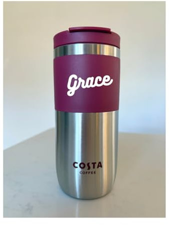 Costa Coffee Personalised Travel Mug - Stainless Steel,