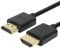 New HDMI Cable, 48Gbps Certified Ultra High Speed, 8K@60Hz, 4K@120Hz, Gold-Plated Plugs, Ethernet Ready, 1 m, Black