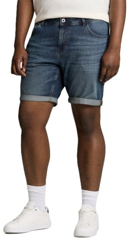 TOM TAILOR Herren Plus Size - Regular Jeans Shorts 1051878