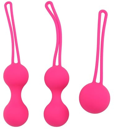 Premium Liebeskugeln 3er Set, Perfekt für Frauen Zum Beckenbodentraining, Beckenbodentrainer - Stärkung der Vaginalmuskulatur & Training, Silikon,Wasserfest