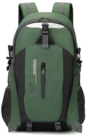 AONEGOLD Wanderrucksack 40L Herre Damen Leicht Trekkingrucksack Wasserdicht Wandern Rucksack mit Reflexstreifen Multifunktions Reiserucksack Outdoor Sportrucksack (Armeegrün)