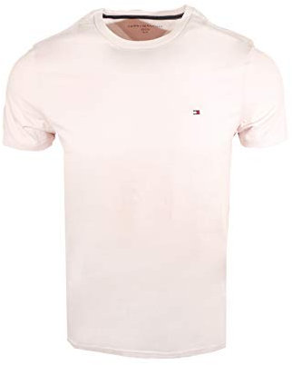 Tommy Hilfiger T-shirt à coupe classique pour homme - Rose - Large