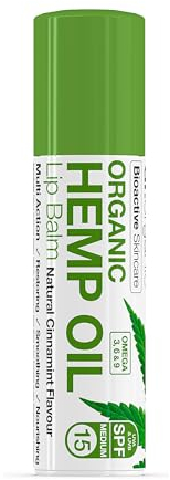 Dr Organic Hanföl-Lippenbalsam, Feuchtigkeitsspendend, LSF 15, Für Männer, Für Frauen, Natürlich, Vegetarisch, Tierversuchsfrei, Paraben- & SLS-frei, Bio, 5,7ml