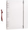 Ringbuch B5 PP transluzent, 9 Ringe transparenter Ringbuchordner Ringbuchmappe Loseblatt Notizbuch Ordner Elastische Riemen Ringordner für Büro Schule Student(Ohne Innenseiten)