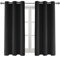 DWCN Blackout Curtains - Bedroom & Living Room Eyelet Black Thermal Curtains - 46 x 54 Inch, 2 Panels