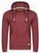riverso Hoodie Herren Regular Fit RIVNiklas Kapuzenpullover Pullover Cross-Over-Kragen Rot S (S, Port Red (BJD))