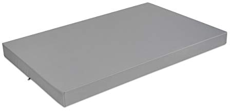 SuperKissen24. Hundebett Hundekissen Hundematratze Tierbett für Hunde - Wasserdicht, Waschbar - 120x80 cm - Grau